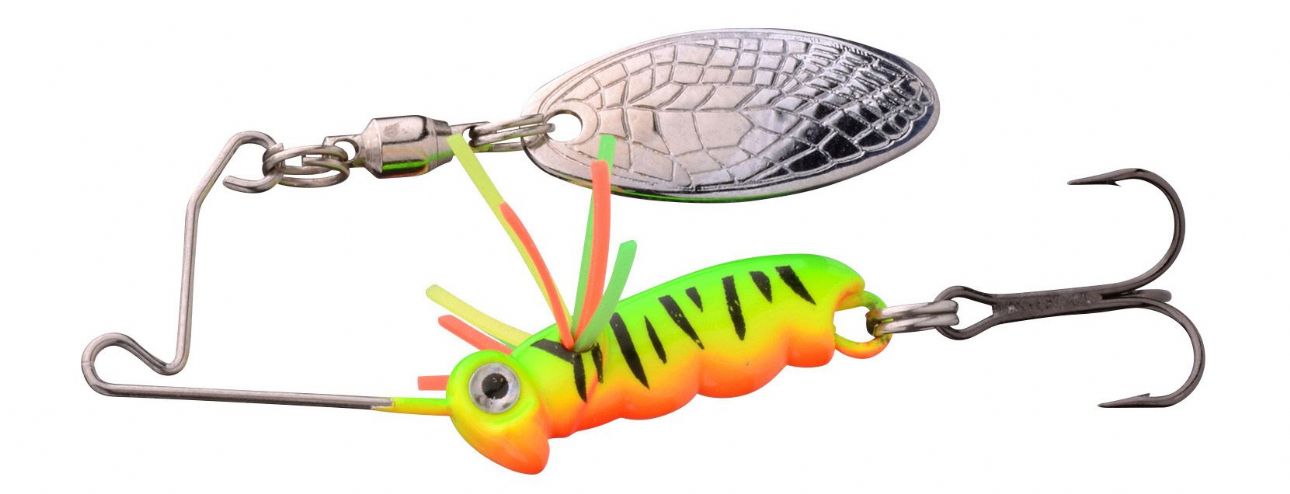 Spro Larva Micro Spinnerbait - UV Pearl - Treble Hook 